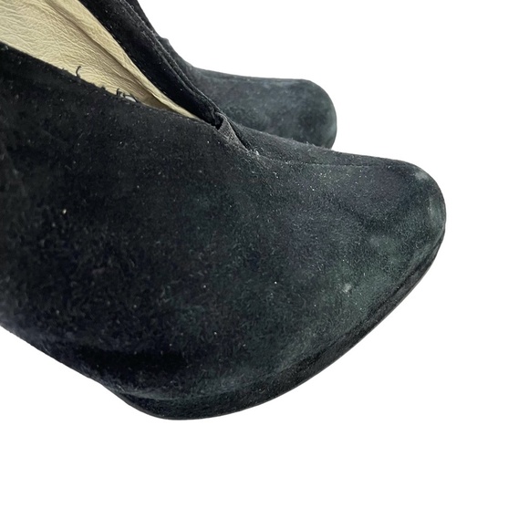 MICHAEL KORS Genuine Leather High Heels Suede Solid Black Pumps Shoes sz 10 - Picture 4 of 16